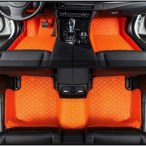 Car floor mats for Mini COUNTRYMAN COUPE PACEMAN CLUBMAN CABRIO ROADSTER car accessories car styling Custom floor mats Pink/Red