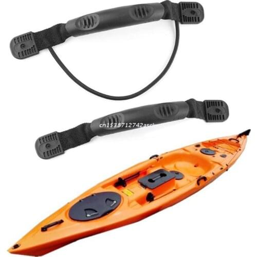 2pcs Kayak Paddle Handles Canoe Rowing Boats Side Mount Carry Handle With Bungee Outdoor Accessories Dropship