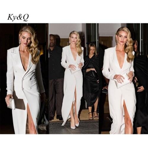 Brand Advanced White Super Long Suit Collar Windbreaker Coat Female Long Sleeve Elegant Runway Designer 2021 Women Overcoat