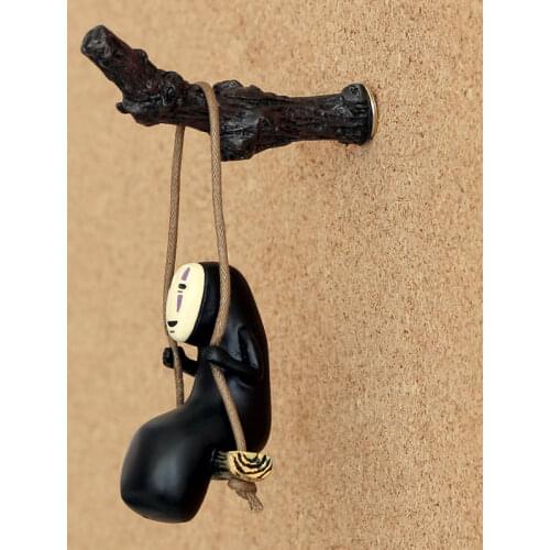 Cute No Face Man Swing Figures Toys Figurines DIY Decor Miyazaki Hayao Action Figure Model Toy Pushpin Home Decoration