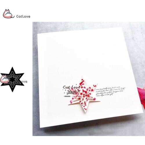Layered Star Metal Cutting Dies Stencils For DIY Scrapbooking Paper Card Decorative Craft Dies Embossing Die Cuts New 2019
