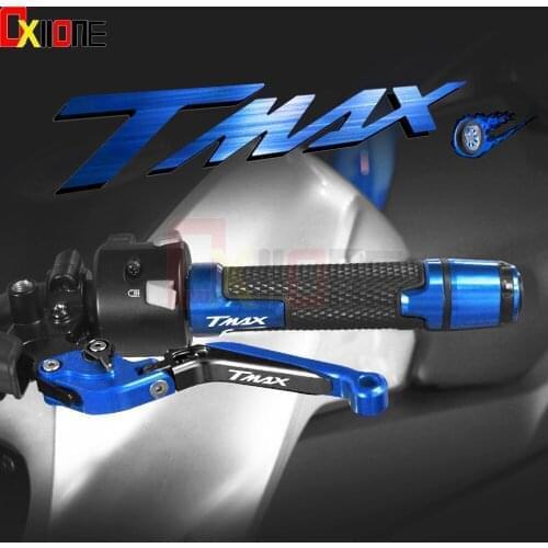 Motorcycle Brake Clutch Levers Handlebar Hand Grips Ends For Yamaha TMAX 500 530 TMAX 500 TMAX SX DX 530 2001-2018 Accessories