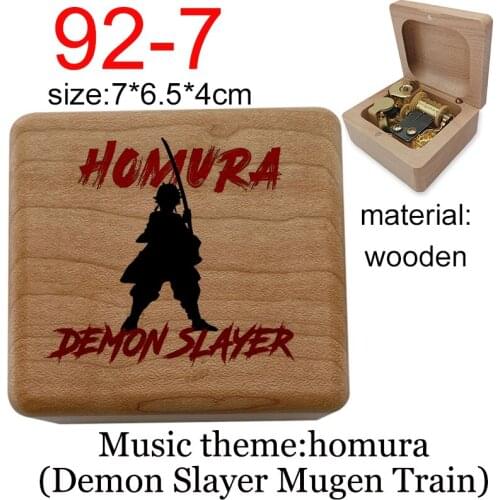 Homura music box demon slayer movie mugen train music theme mechanical for cosplay friends new year Christmas Gift kids toy