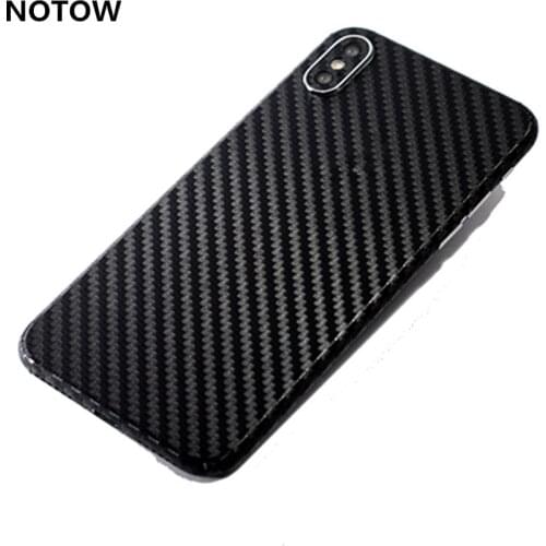 NOTOW Fashion carbon fiber PVC Sticker Mobile Back Paste Protective Film For iphone 12/12Pro/11/6 6s/ 6plus /7 8 7plus XS/XR