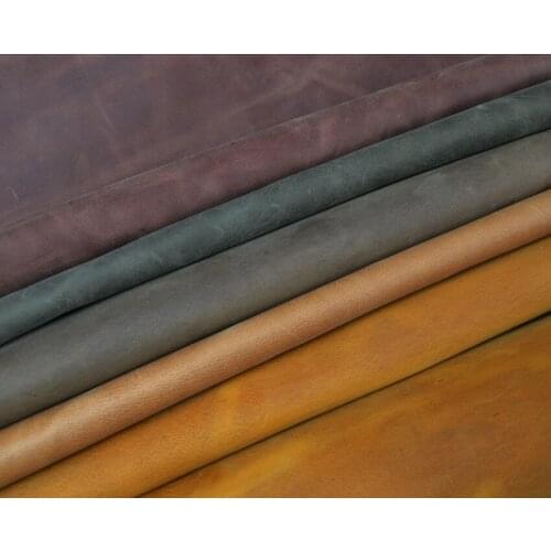 Factory wholesale/ various colors vintage head layer cowhide/ genuine yellow leather/ 100% real cow leather/ free shipping