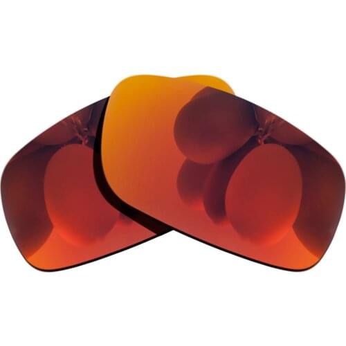 Polarized Sunglasses Replacement Lenses for-Canteen 2006 Frame - Fire Red