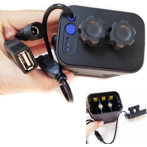 Portable USB Ports PowerBank DIY Case 6x18650 Battery Charger Mobile Phone Charger Power Bank Box Shell Kit