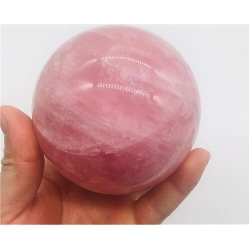 7cm Natural rareCrystal powder quartz crystal ball home decoration natural stone cutting and polishing