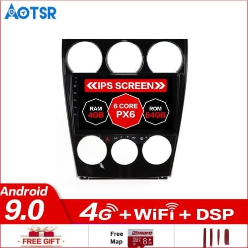 Android system Car Multimedia player unit For mazda 6 2006-2012 Radio player Audio stereo gps head unit free GPS Navigation map