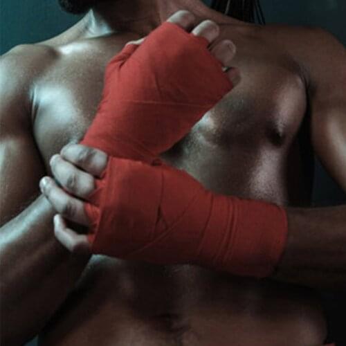 SKDK 1Pair 5M Width Boxing Handwraps Elastic Bandage Gloves Wrist Support For Boxing Kickboxing Muay Thai MMA Hand Wraps