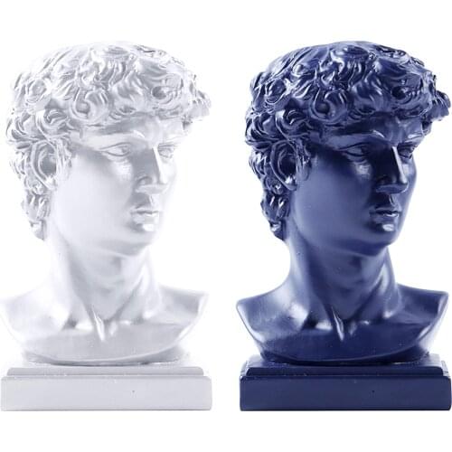 Creative David Statue Resin Toothpick Holder Pen Holder Storage Box Desktop Decor 5.5*9.5cm