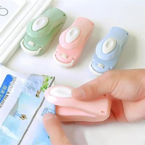 1PCS Portable Mini Household Seal Machine Food Vacuum Sealer Plastic Bags Sealing Food Preservation Storage Kitchen Storage Too