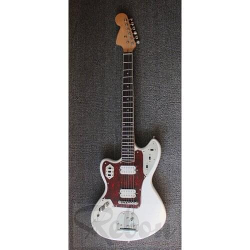 Weifang Rebon 6 string HH pickup left hand electric guitar in white colour