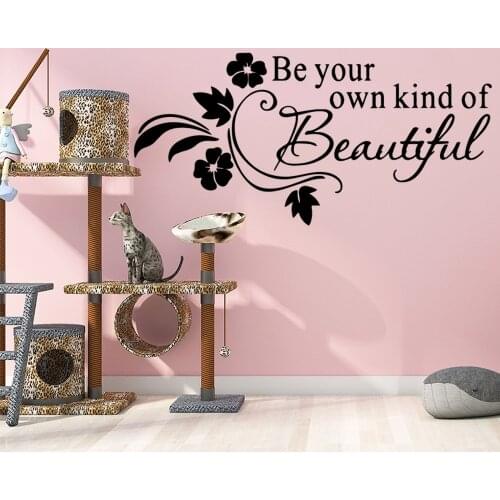 Kind of beautiful Vinyl Wall Sticker Home Decor Stikers Decor Living Room Bedroom Removable Background Wall Art Decal