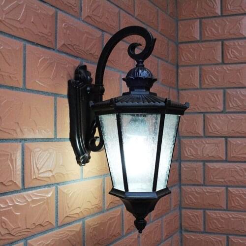Vintage led wall pack light ip54 waterproof outdoor light fixture to wall led pineapple wall lamp courtyard gazebo 220v/110v