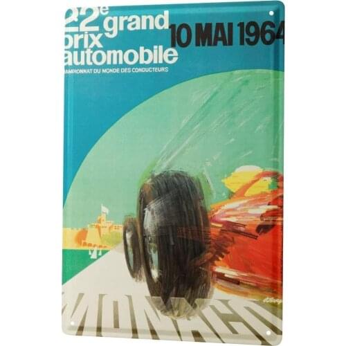 SINCE 2004 Tin Sign Metal Plate Decorative Sign Home Decor Plaques Garage Race Monaco