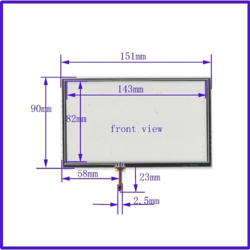 ZhiYuSun POST 6.2 inch 4-wire resistive Touch Panel 151*90 TOUCH SCREEN for electronic game