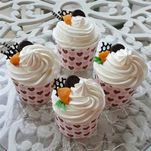 1/8/10/12/50/100 pcs Silicone Paper Cupcake Mold DIY Baking Fondant Muffin Cake Decorating Liner Pudding Jelly Case