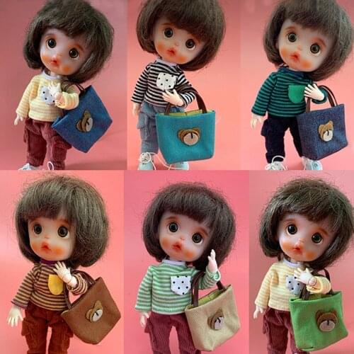 1 PCS Cute Bear Shoulder Bag for OB11, 1/12 BJD Doll Clothes Accessories