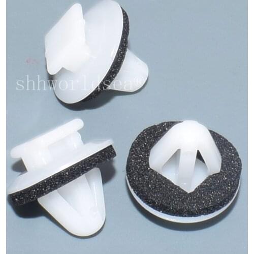 Shhworldsea 100pcs retainer with sealer for Toyota:62955-20020 for GM:94848843 for Truck pontiac Vibe plastic fastener clip