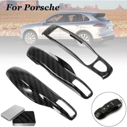 3PCS ABS Plastic Remote Key Case Protective Shell Cover For Porsche Panamera Cayenne Macan Give a fashion look for your key
