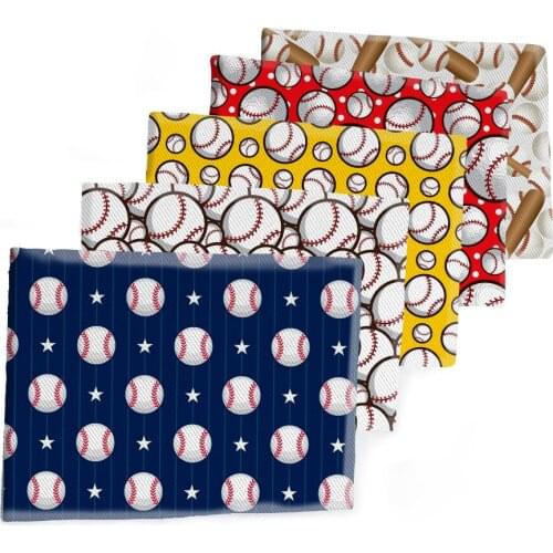 50*145CM Soccer Fabric Sport Printed Polyester Cotton Twill Fabric Patchwor Printed