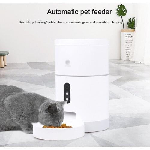 Automatic Pet Feeder Bowl For Cat Intelligent WiFi Video Version Timing Ration Feeding Machine Automatic Feeding Of Cats Dogs