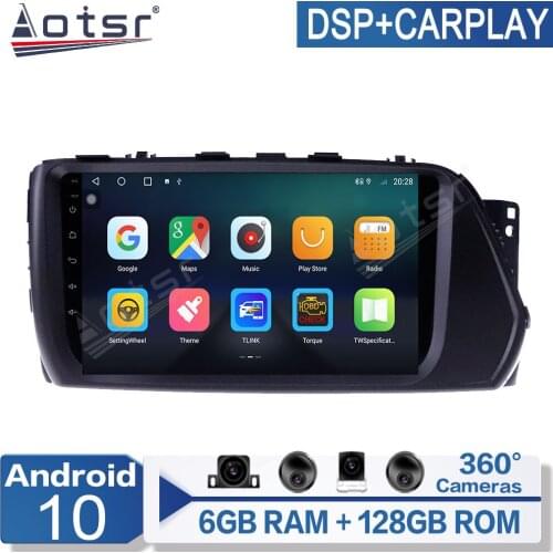6+128G Android 10 For Hyundai VERNA 2017-2019 Auto Surround View Camera Car Multimedia Player Stereo Radio GPS Navigation
