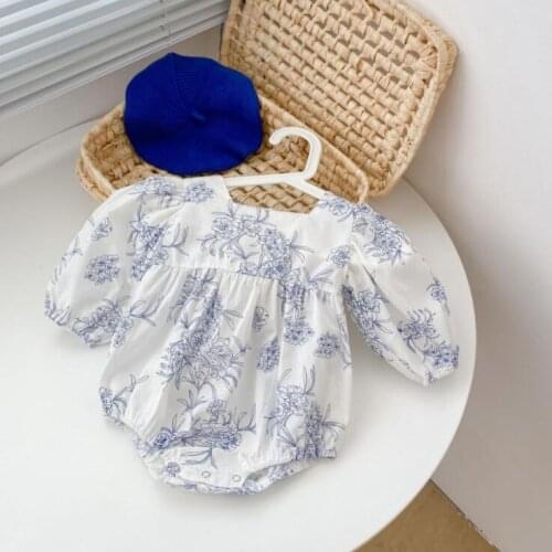 2021 new boys girls printed rompers cotton full sleeve autumn babys jumpsuit