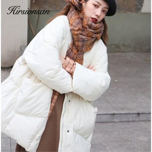 Женские белые куртки Hirsionsan China At AliExpress