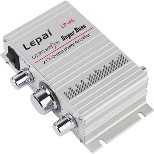 Lepy Auto Moto MP3 MP4 Hi-Fi Audio Stereo Mini Amplifier 12V 2A