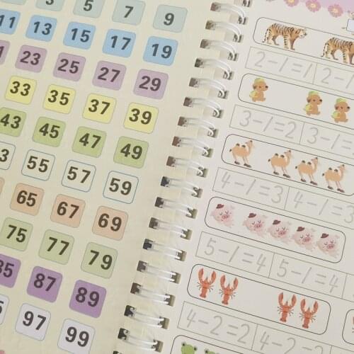 Reusable Writing Paste Calligraphy Handwriting Copybook For Kids Word Childrens Book English Calligraphic Letter Practice Toy