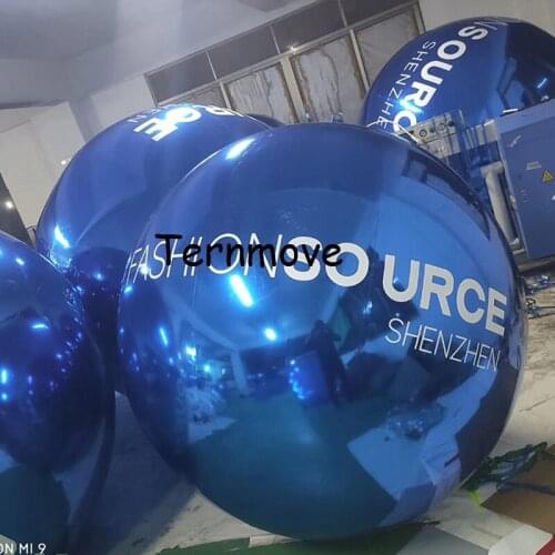 PVC Inflatable Mirror balloon Surface Ball with logo printing Reflection Stage Festival Hanging Balloon For Decoration