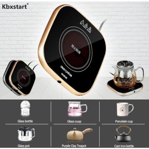 220V Cup Heater Electric Stove Hot Cooker Plate Boil Water Hot Tea Maker Coffee Milk Warmer Heating Pad Insulation Base Coaster