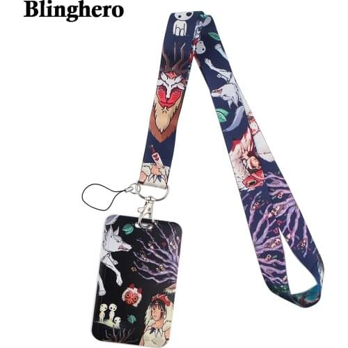 CB414 Cellphone Strap Cute Cartoon Anime Figures Lanyard Neck Strap for Key ID Card Badge Holder DIY Hanging Rope
