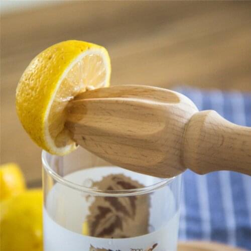 Lemon Juice Squeezer Fruit Juicer Hand Press Citrus Orange Solid Wood Series Beech Lemon Hammer Bar Tool