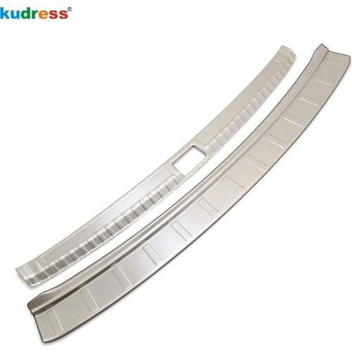 For Volkswagen For VW Teramont Atlas 2017 2018 2019 2020 Stainless Steel Rear Trunk Bumper Cover Trim Car Styling Accessories