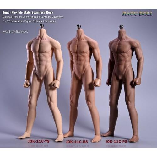 Super Flexible Male Seamless Body Figure 1/6 Scale With Stainless Steel Ball Joints Strong Musle Figure Model Collection Toy
