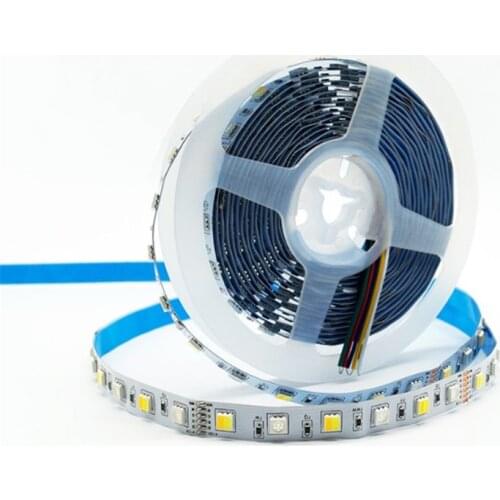 5M Led Strip 12v/24v 5050 RGB+CCT SMD 60Leds/M nowaterproof Flexible Tape Decoration Ribbon Led Light Led Stripe controller