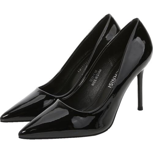 Women shoes Party Stiletto Plus:35-45 46 shoes woman 9cm thin heels Pumps Pointed Toe zapatos mujer ladies shoes