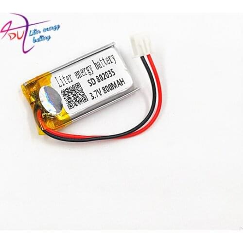 XHR2.54 800mAh 802035 special offer product in special 3.7V polymer lithium battery backup power supply