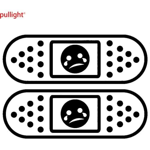 Funny JDM Sad Face Bandage Plasters Car Vinyl Decal Stickers