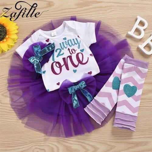 ZAFILLE First Birthday Outfits Newborn Baby Girl Clothes Set Birthday 1 Year One-Half Mermaid Clothes Baby Costumes
