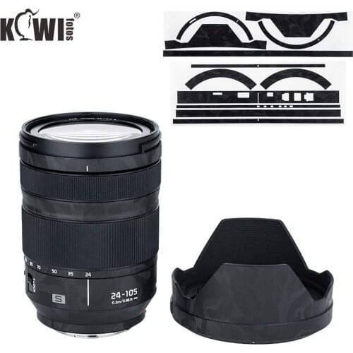 Anti-Scratch Lens and Lens Hood Cover Sticker Protector For Panasonic Lumix S 24-105mm f4 Macro O.I.S. S-R24105 Lens Skin Film