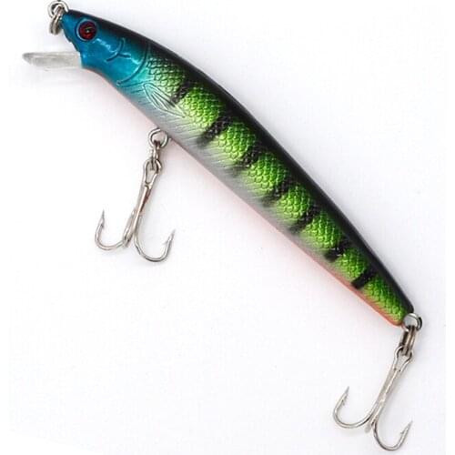 1pcs 9.5cm 7.9g Artificial Bait Laser Floating Minnow Fishing Lure Hard 3D Eyes Fishing Wobblers Crankbait Minnows