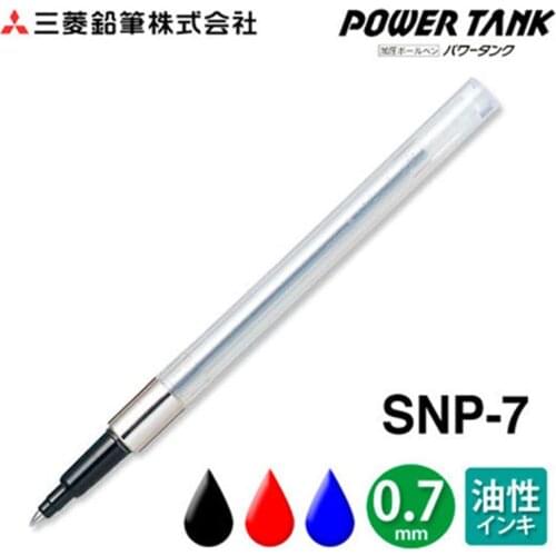 1pcs Uni Power Tank 0.7 Mm Tip Refill SNP-7 for SN-201PT Retractable Ballpoint Pen