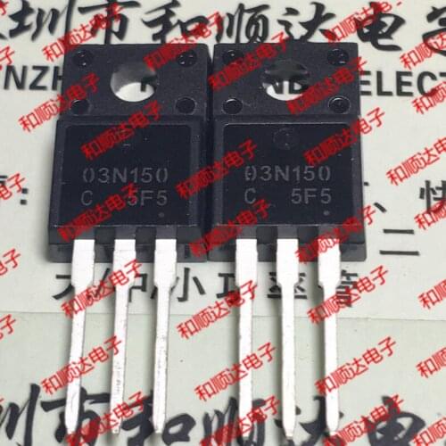 10pcs/lot 03N150 NDFP03N150C New stock TO-220F 1500V 2.5A