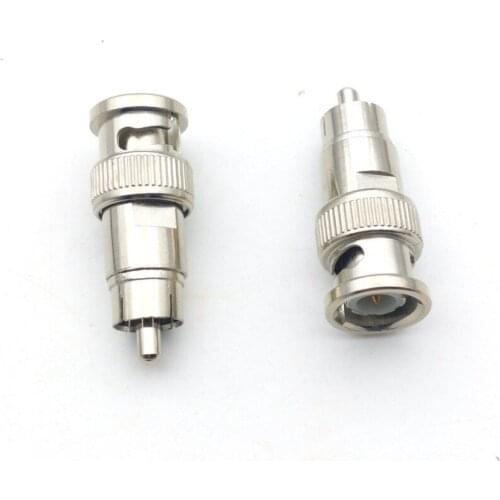 100PCS BNC male to RCA male Adapter connector