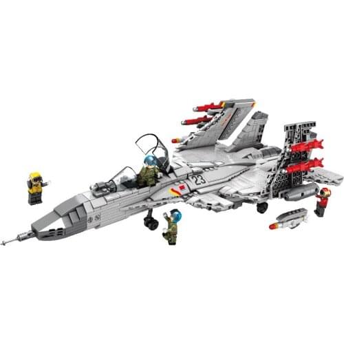 1186Pcs Military Series Educational Building Blocks Toys For Boys DIY Birthday Present 202055 Fighting Plane Model Small Bricks