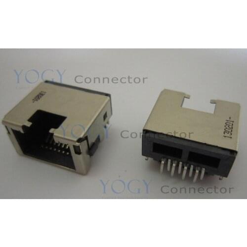 5pcs RJ45 Jack Socket Whit LED fit for Laptop MotherBoard and RJ45 Board Female RJ45 Connector Port